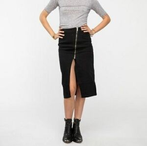 Cheap Monday "Hole" Black Denim Skirt size medium